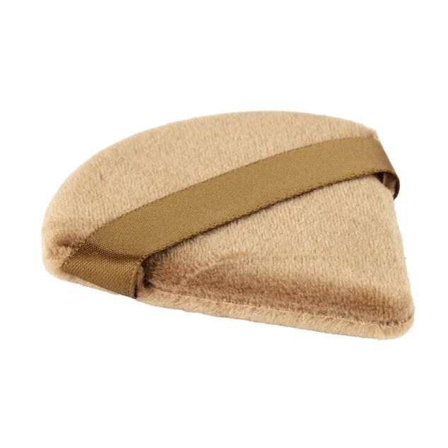 Houppette cosm&eacute;tique triangle x8 avec bo&icirc;te de rangement