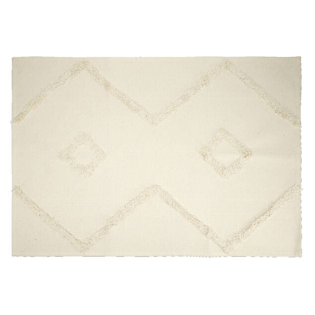 Tapis d'int&eacute;rieur polycoton motif azt&egrave;que tuft&eacute; 60x90cm (4 mod&egrave;les)
