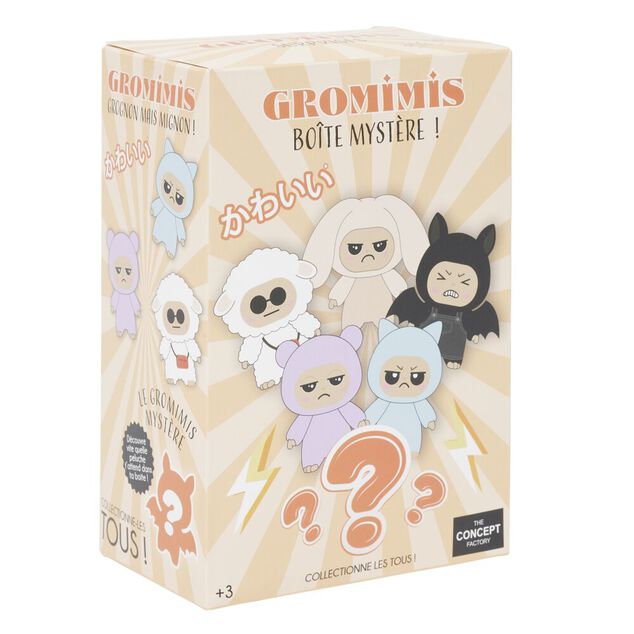 Porte cl&eacute; Gromimis peluche surprise &agrave; collectionner H16cm (plusieurs mod&egrave;les)