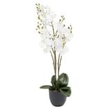 Orchidée artificielle blanc Ø40xH70cm