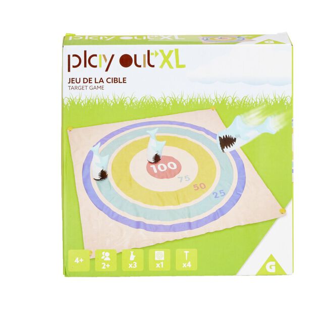 Tapis jeu de cible XL avec requins 1x1m