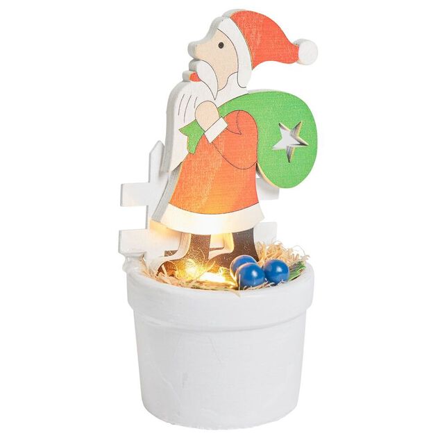 Figurine lumineuse dans pot - 4 mod&egrave;les