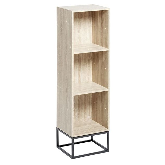 Pieds pour meuble Box Cube m&eacute;tal noir H17,5cm