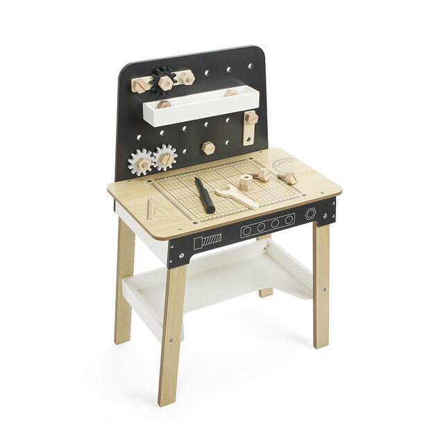 Jeu &eacute;tabli de bricolage avec outils en bois