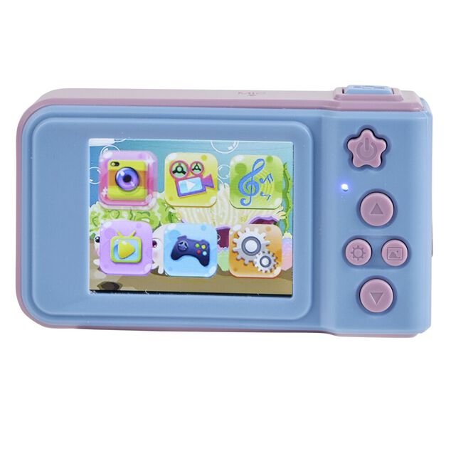 Appareil photo digital enfant Disney Stitch carte SD 8G plastique rose et bleu
