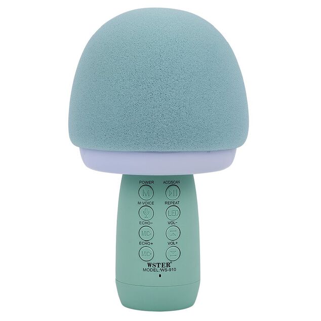 Micro karaoké et veilleuse bluetooth XL forme champignon