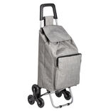 Chariot de course isotherme &agrave; roulette gris