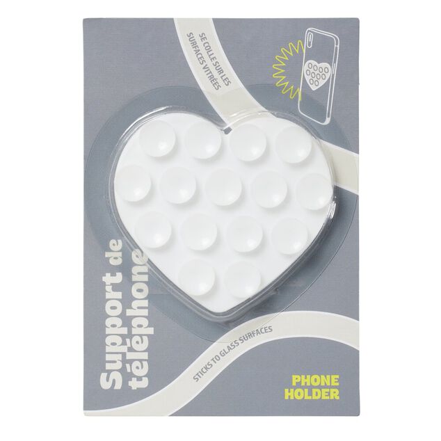 Ventouse t&eacute;l&eacute;phone silicone pour surface vitr&eacute;e (6 mod&egrave;les)