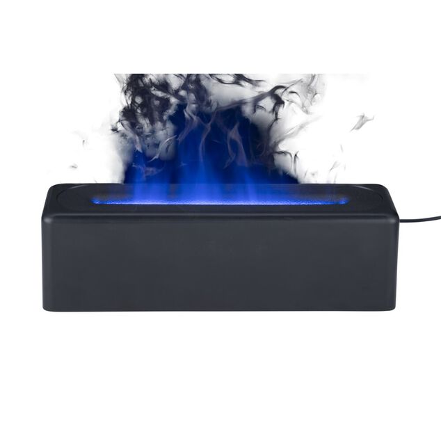Diffuseur huile essentielle &eacute;clairage feu et glace 2 couleurs L24,6cm
