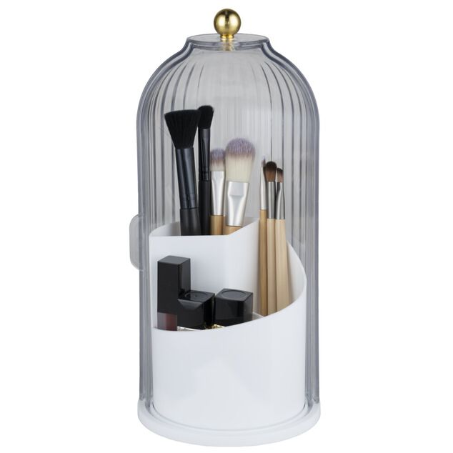 Rangement cosm&eacute;tique ouverture pivotante rotation 360&deg;C &Oslash;12xH27cm