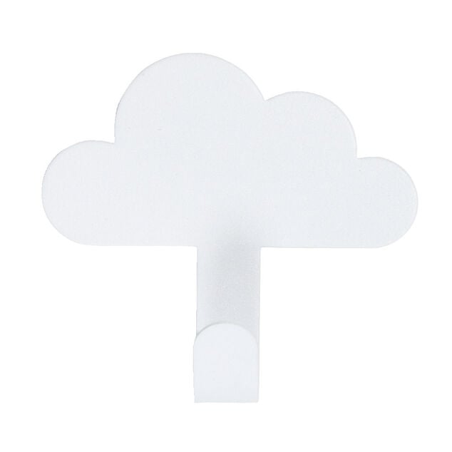 Crochet adh&eacute;sif m&eacute;tal forme nuage 8,5x2xH11,4cm - 3 mod&egrave;les