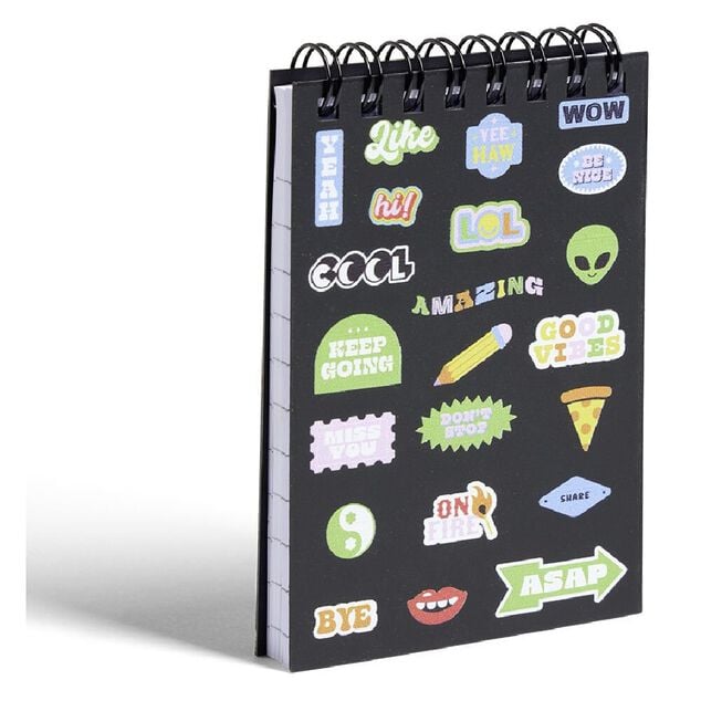 Carnet spirale A7 à lignes 140 pages