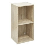 Structure Box Cube 2 cases 35x30x70cm bois naturel