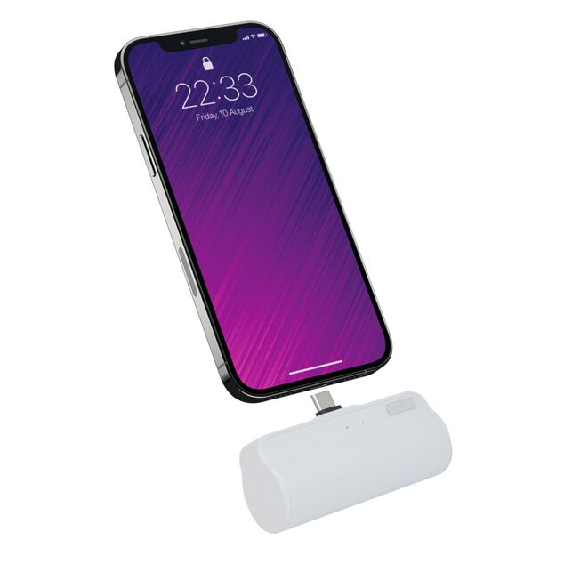 Powerbank mini type C blanc