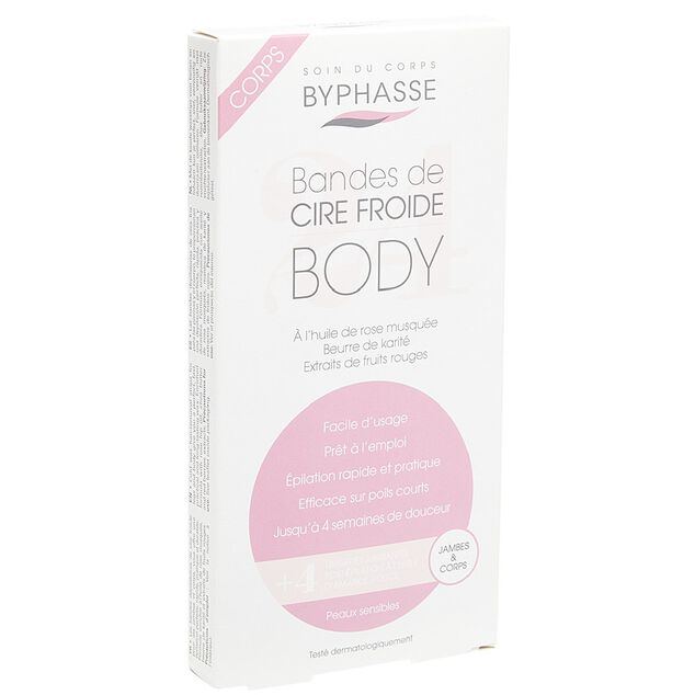 Bande de cire froide x24 jambes et corps peaux sensibles