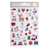 Décoration fenêtre Noël électrostatique personnages