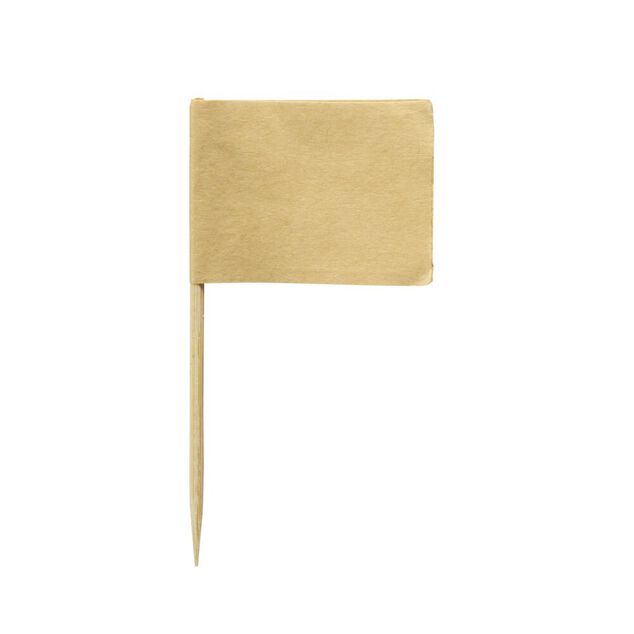 Pique ap&eacute;ritif bambou x24 avec &eacute;tiquettes lat&eacute;rales H6,5cm