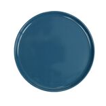 Assiette &agrave; dessert ronde Nordic porcelaine bleu &Oslash;22cm