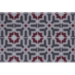 Tapis ext&eacute;rieur antid&eacute;rapant grattant imprim&eacute; carreau ciment 75x45cm