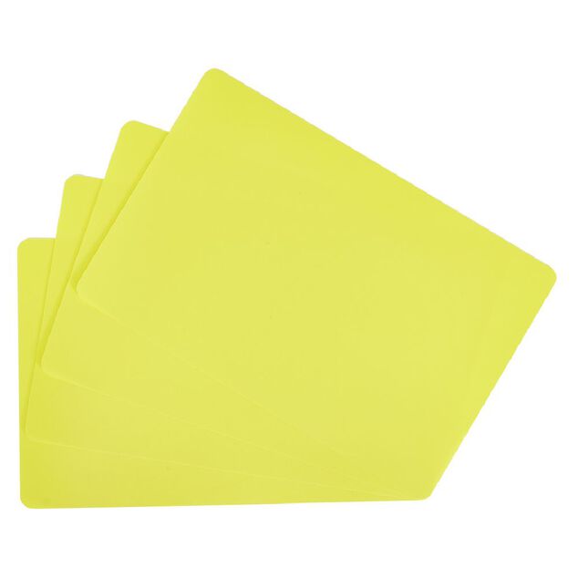 Set de table rectangulaire x4 pvc souple uni (4 modèles)