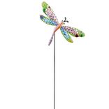 D&eacute;coration de jardin &agrave; planter libellule m&eacute;tal H60cm