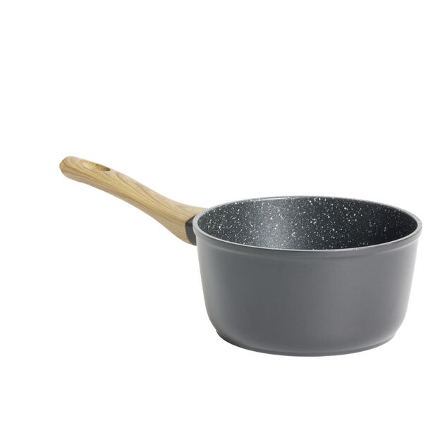 Casserole tous feux dont induction aluminium noir &Oslash;18cm