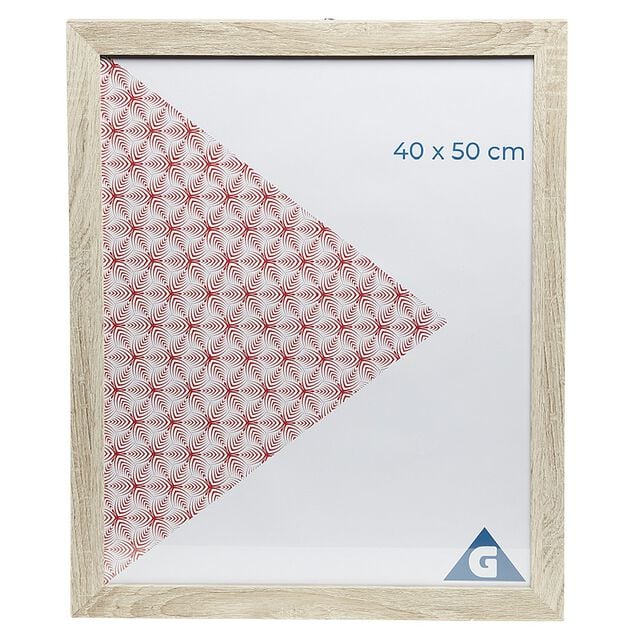 Cadre photo 45x55 gris en bois