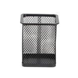 Pot à crayon métal mesh noir ou blanc 8x8cm