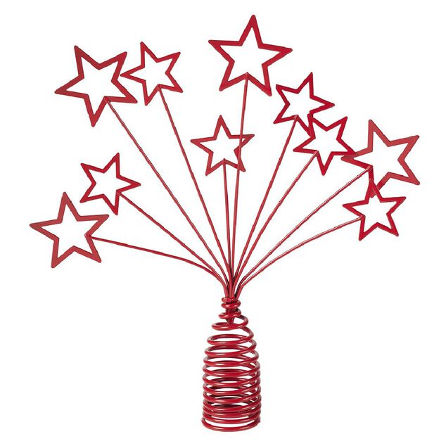 Cimier tête de sapin étoiles filantes Noël - 3 modèles