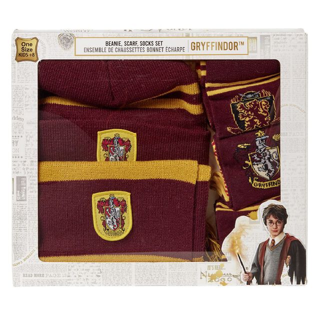 Set bonnet écharpe Chaussettes Harry Potter Gryffondor