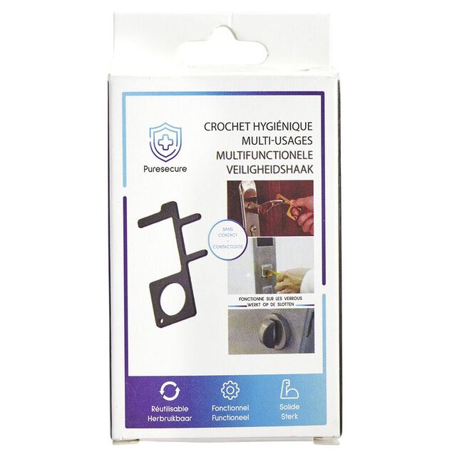 Crochet hygi&egrave;nique multi-usages plastiquel (3 mod&egrave;les)