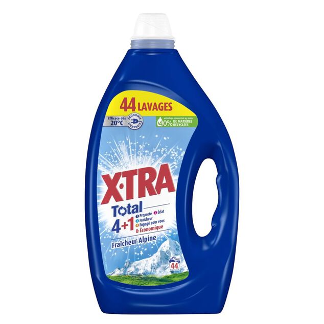 Lessive liquide XTRA Total 4+1 fra&icirc;cheur alpine 44 lavages
