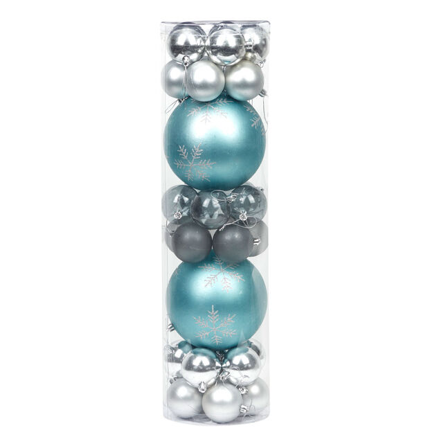 Boule de No&euml;l argent x 32