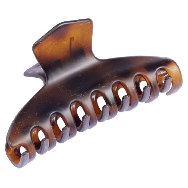 Pince &agrave; cheveux marron &eacute;caille L9cm