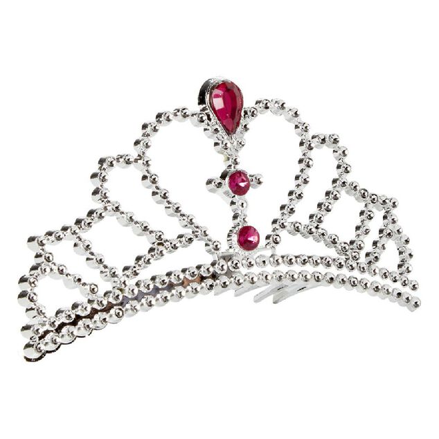 Serre-t&ecirc;te couronne princesse argent&eacute;