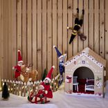 Maison de lutin farceur en carton H32x33x39cm