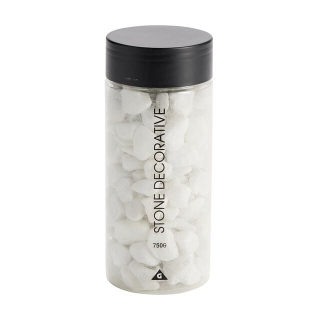Pierres d&eacute;coratives blanches 750gr