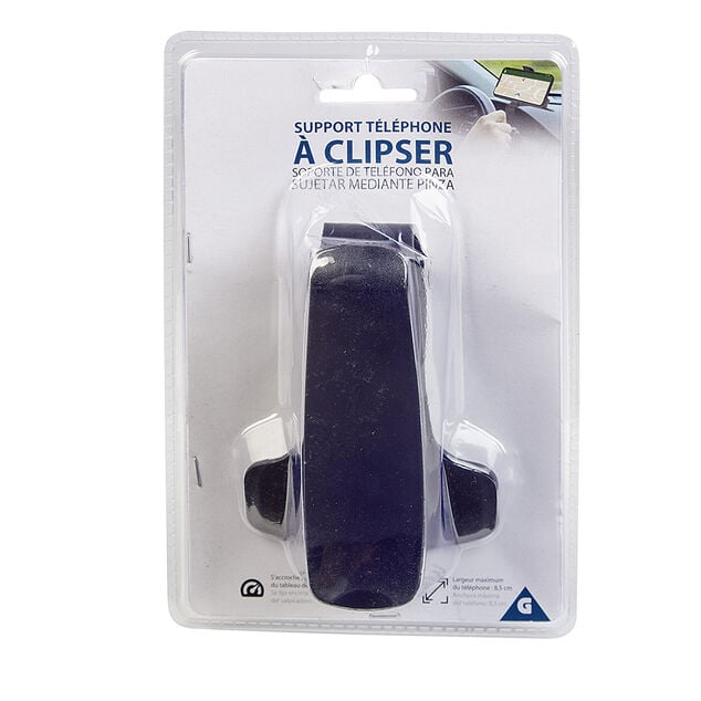 Support de t&eacute;l&eacute;phone &agrave; pince pour voiture