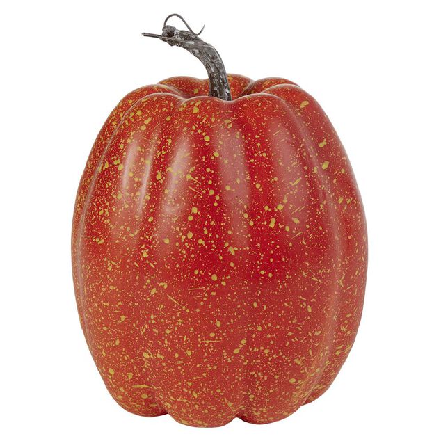 Citrouille d&eacute;corative Halloween 14,5x20x14,5cm orange