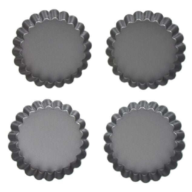 Moule à tartelette revêtement antiadhésif Ø12cm x4