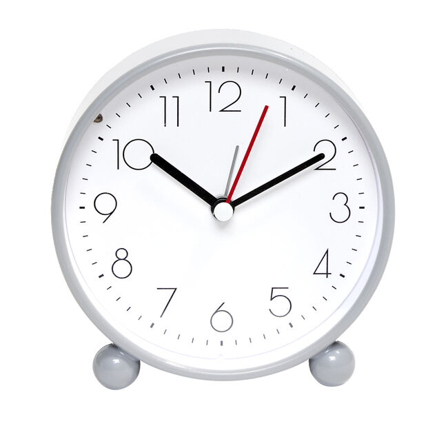 R&eacute;veil analogique &agrave; quartz en plastique avec alarme 11,5x4xH11cm (3 mod&egrave;les)