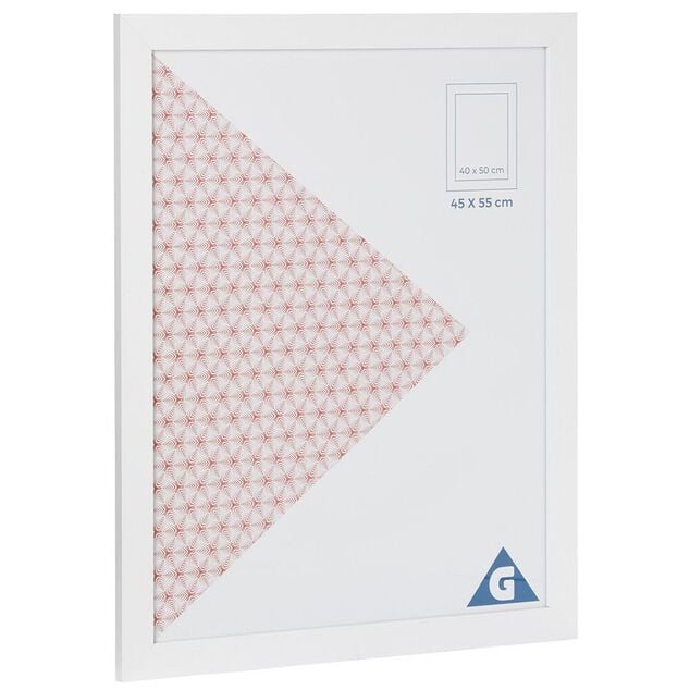 Cadre photo blanc 1 vue 40 x 50 cm