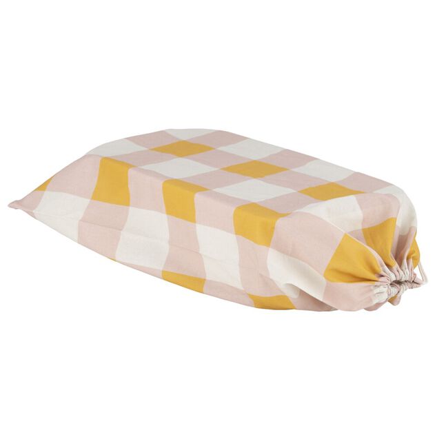 Bo&icirc;te &agrave; pain 6L plastique blanc planche bambou avec couteau et sac tissu coton