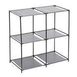 Étagère 3 niveaux 4 compartiments 68x35xH70cm