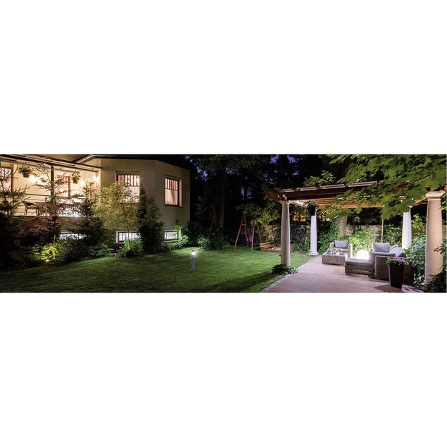 Borne d'&eacute;clairage solaire LED potelet &Oslash;13,2xH51,5cm