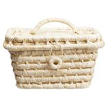 Malle décorative en fibre naturelle