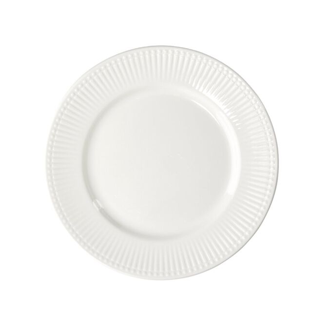 Assiette &agrave; dessert Colombe en porcelaine blanche &Oslash;19cm