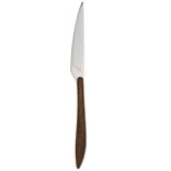 Couteau acier 23cm manche marron