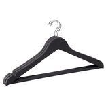 Cintre bois noir toucher doux x3 - L44,5xH23cm