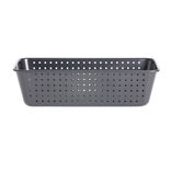 Moule à cake perforé acier noir 25x7xH2,5cm